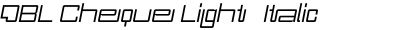 DBL Cheque Light + Italic